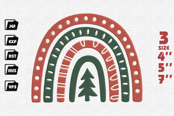 A Rainbow Christmas Wonderland Embroidery Review