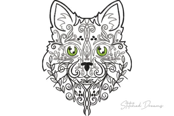 Animal Face Embroidery Motif Design Review