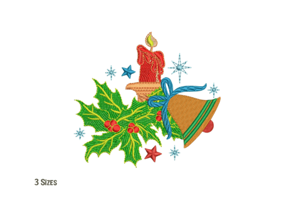 Candle, Bell Christmas Embroidery Design Review