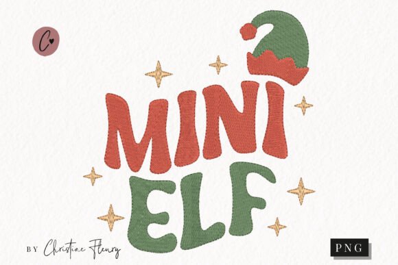 Faux Embroidery Mini Elf PNG Review