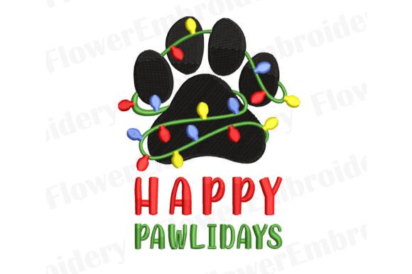 Happy Pawlidays Embroidery Review
