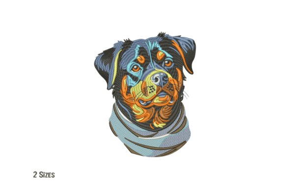 Loyal Rottweiler Dog Head Embroidery Review