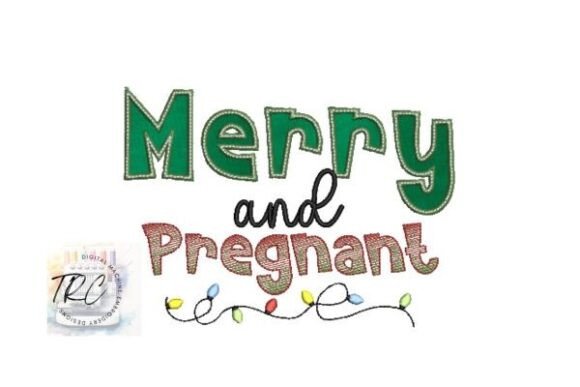 Merry and Pregnant Applique Embroidery Review