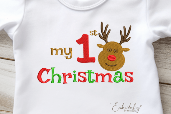 My 1st Christmas Embroidery Monogram: A Designer’s Review